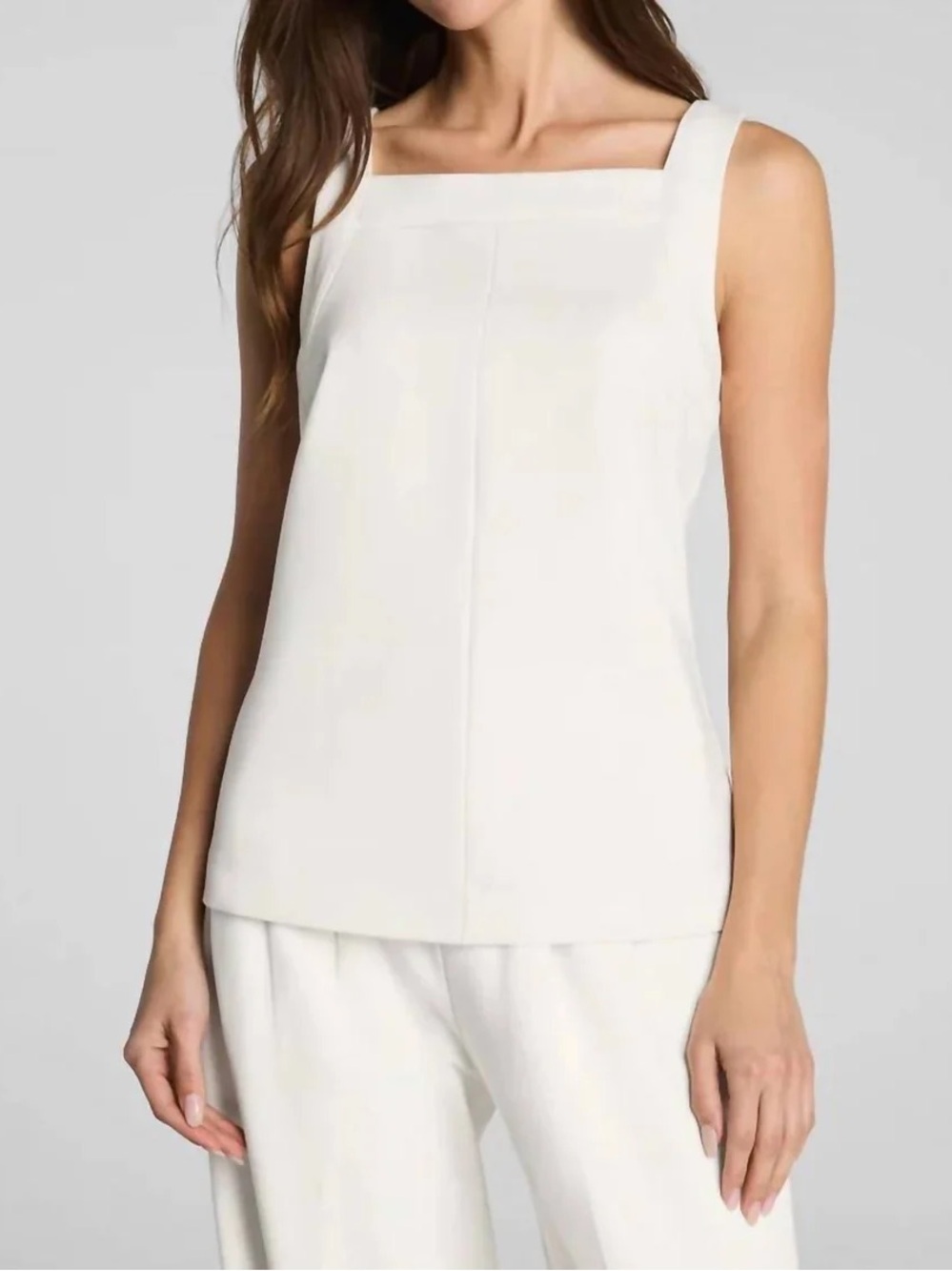 NWT SPANX® Ponte Square Neck Tank | Ivory
M